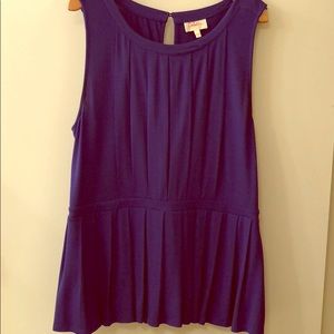 Sleeveless Peplum Top.